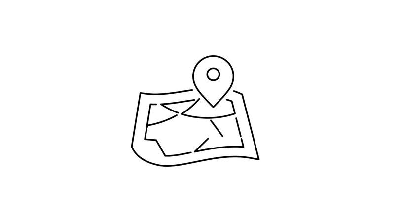 Location pin on map